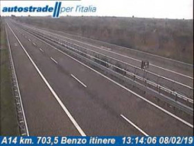 Preview webcam image Gioia del Colle - A14 - KM 703,5