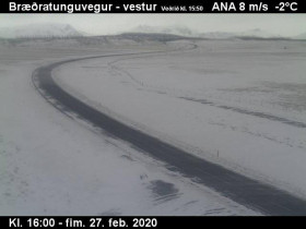 Preview webcam image Bræðratungu Route 359 - west