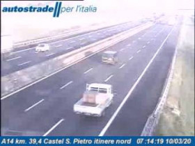 Preview webcam image Castel San Pietro Terme - A14 - KM 39,4 