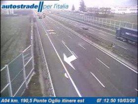 Preview webcam image Castelli Calepio - A04 - KM 190,5