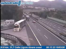 Preview webcam image Celle Ligure - A10 - KM 31,7
