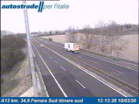 Preview webcam image Ferrara - A13 - KM 34,6