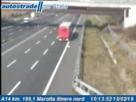 Preview webcam image Marotta - A14 - KM 189,1