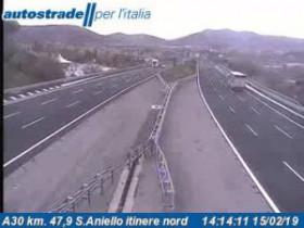 Preview webcam image Mercato San Severino - A30 - KM 47,9