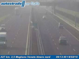 Preview webcam image Mogliano Veneto - A27 - KM 2,5