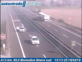 Preview webcam image Monselice - A13 - KM 89,0