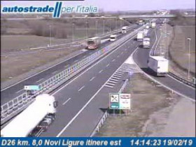 Preview webcam image Novi Ligure - Traffic D26 - KM 8,0