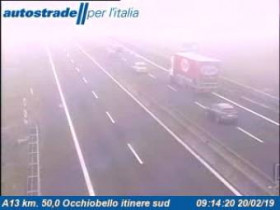 Preview webcam image Occhiobello - Traffic A13 - KM 50,0