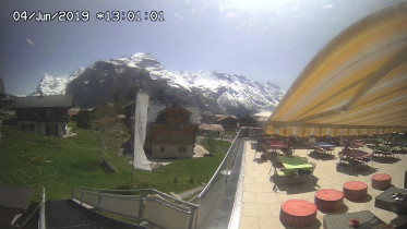 Preview webcam image Mürren - Hotel Bellevue