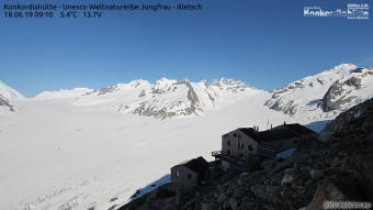 Preview webcam image Fieschertal - Konkordiahütte