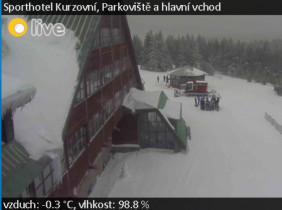 Preview webcam image Sporthotel Kurzovní pod Pradědem