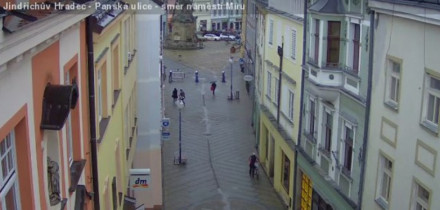 Preview webcam image Jindřichův Hradec - Panská street