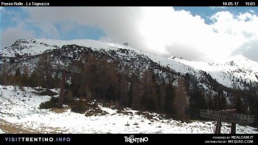Preview webcam image Rolle Pass - Pale di San Martino