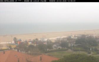Preview webcam image Rimini - Beach at Hotel Plaza