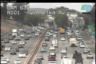 Preview webcam image Los Angeles - US-101 North At Winnetka Ave