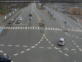 Preview webcam image Aalborg - Universitetsboulevarden